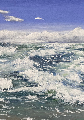 Grenen - Kunstkort i ramme af Billedkunstner Gitte Toft. 